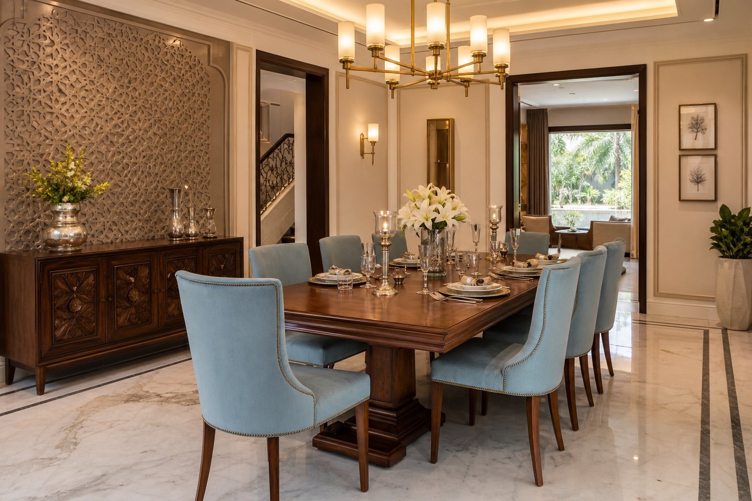 Royal Indian dining area design